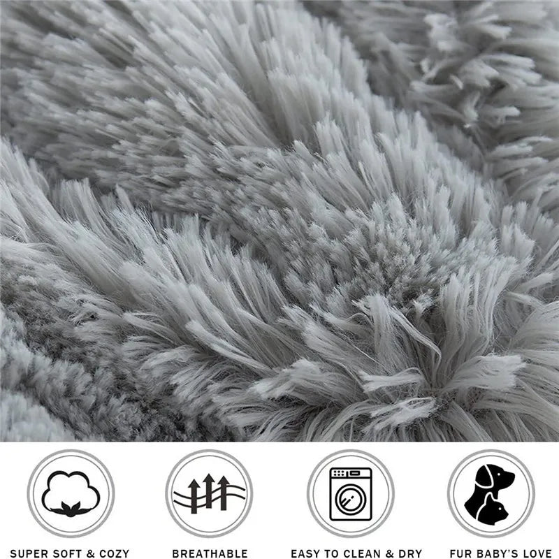 Cama de Felpa Ultrasuave para Mascotas – Confort y Calidez en Cada Sueño