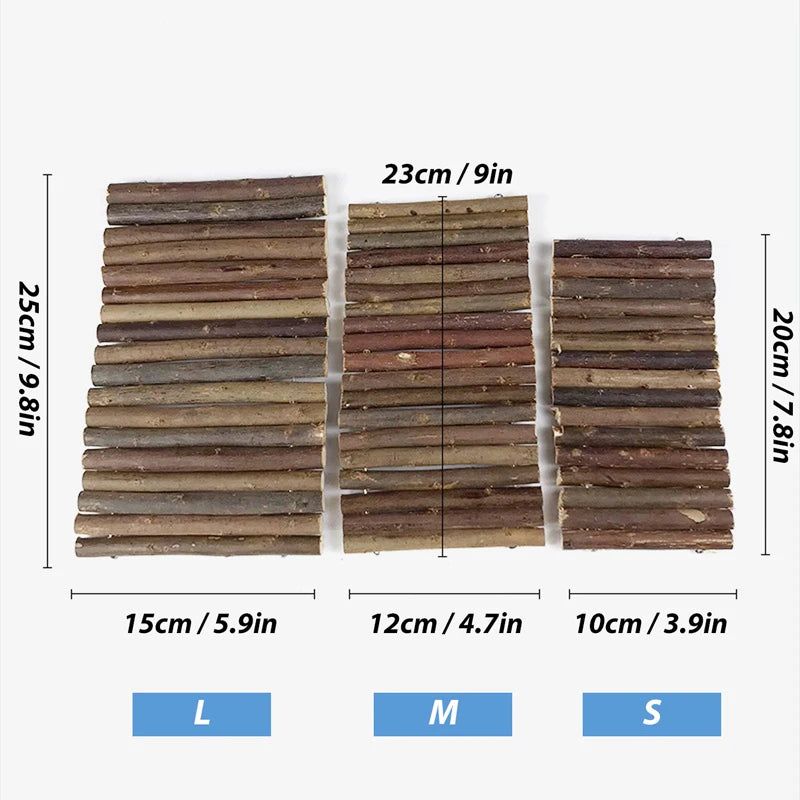 Puente de Escalada de Madera para Pequeños Roedores – Diversión y Seguridad en Jaulas
