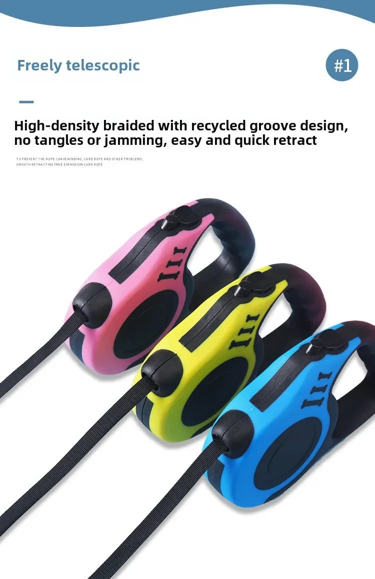 Correa Retráctil Duradera – Flexibilidad y Seguridad para tu Mascota