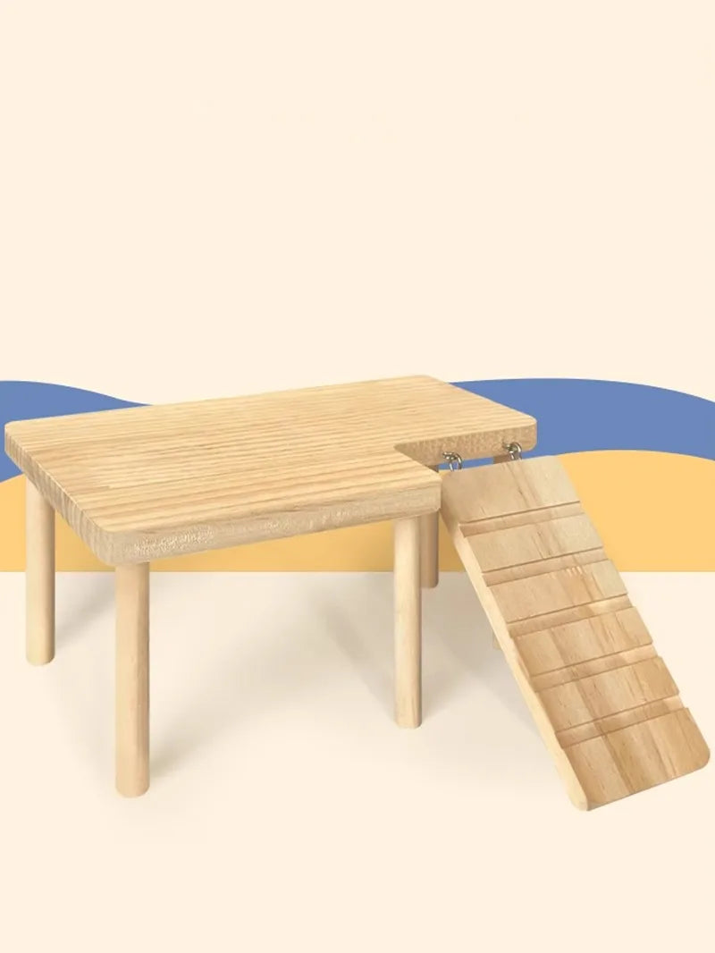 Escalera de Madera para Hámsters – Diversión y Ejercicio en su Jaula