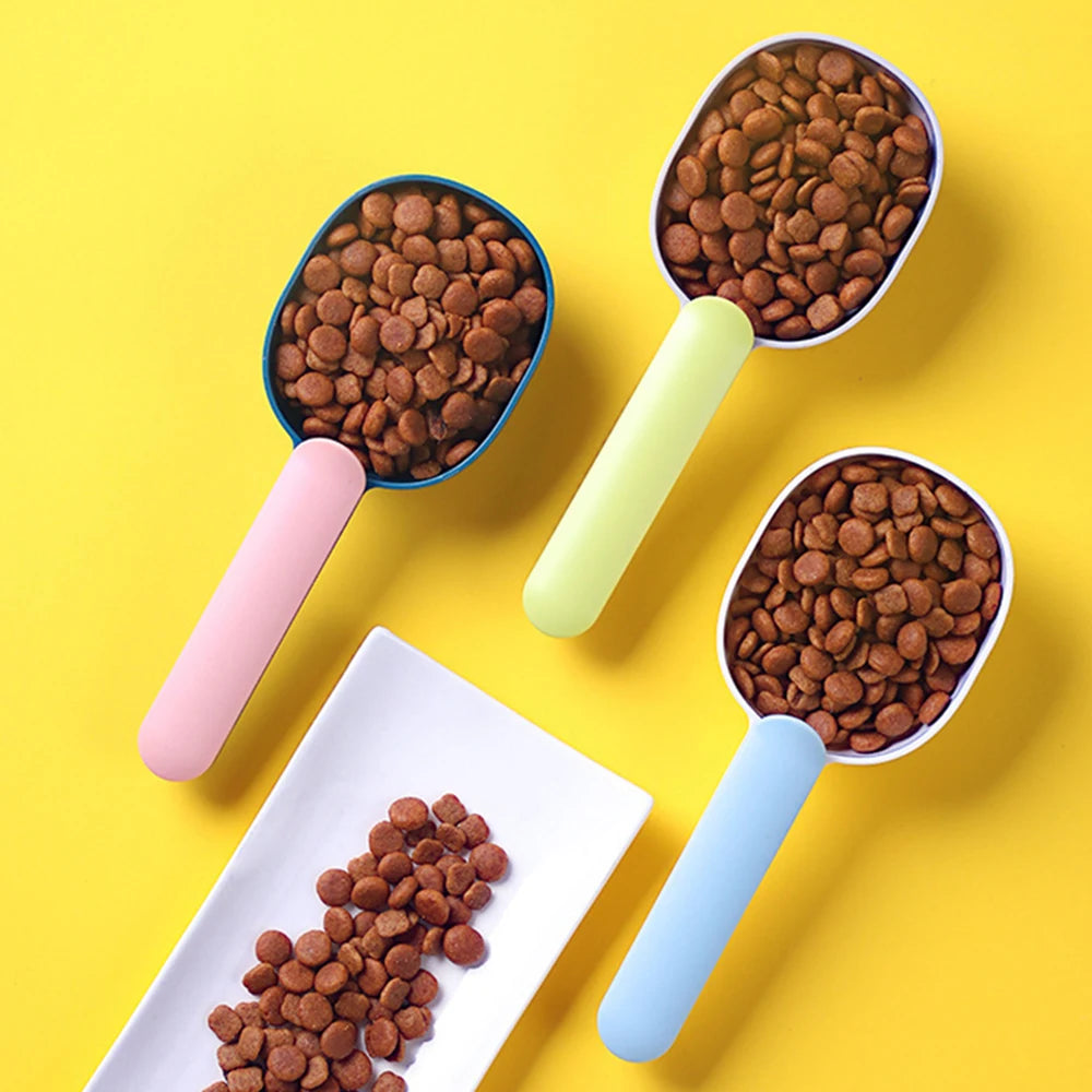 Cuchara 2 en 1 con Clip Sellado – Medición Precisa y Conservación de Alimentos