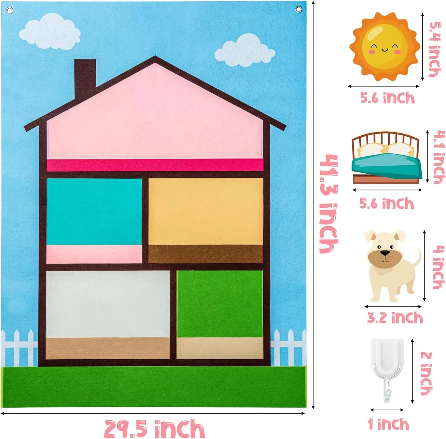 Tablero de Fieltro de Animales – Aprendizaje Creativo para Niños