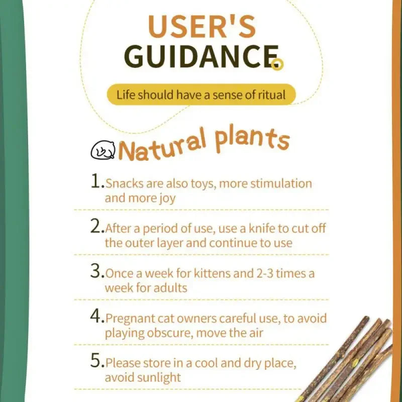 Snacks Naturales de Matatabi para Gatos – Cuidado Dental y Diversión Felina