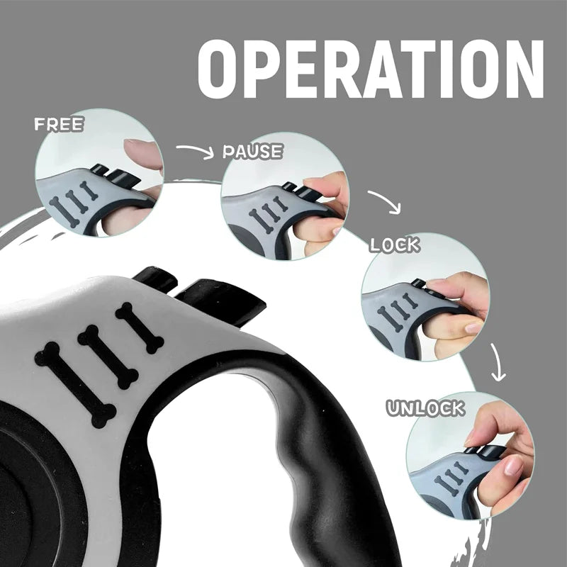 Correa Retráctil Automática Elegante – Control y Comodidad en Cada Paseo