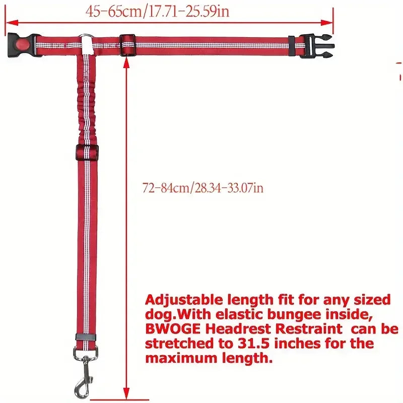 Cinturón Reflectante de Seguridad para Coches – Protección en Viajes con Mascotas