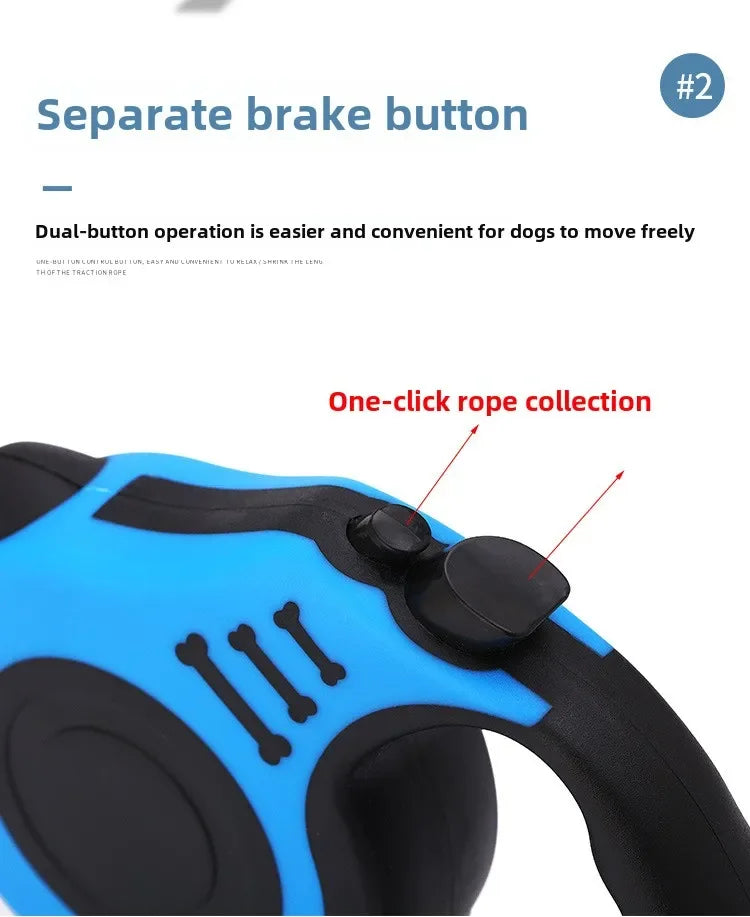 Correa Retráctil Duradera – Flexibilidad y Seguridad para tu Mascota