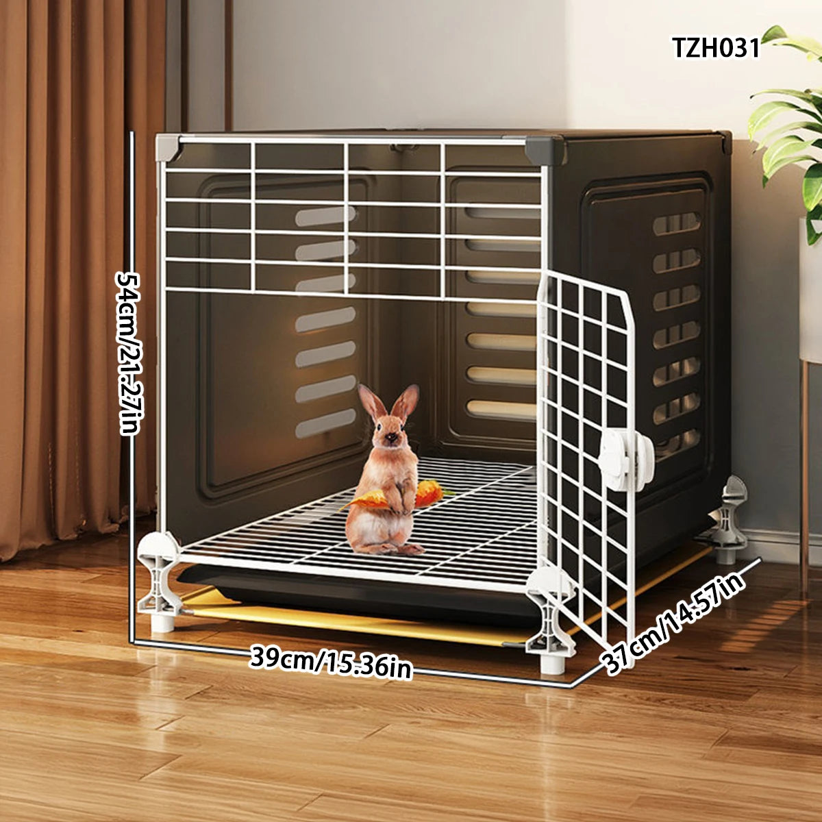 Jaula de Dos Pisos para Conejos y Cobayas – Espacio Amplio con Limpieza Automática