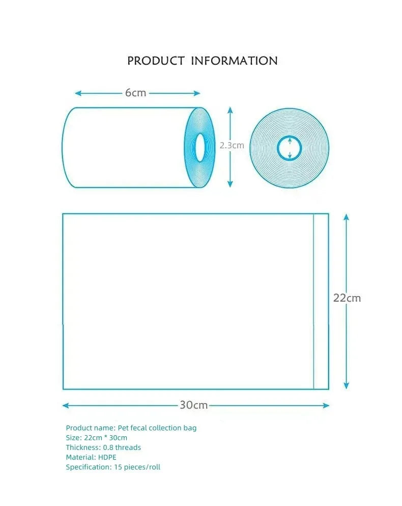 Dispensador de Bolsas para Caca de Perro – Práctico y Cómodo para Paseos