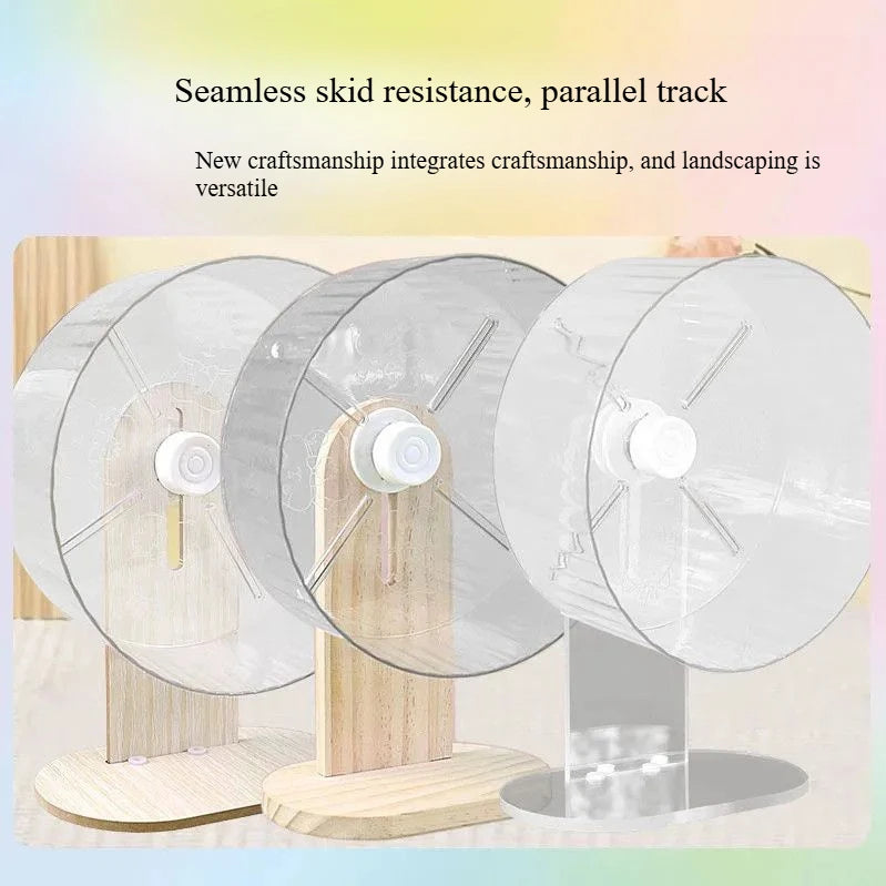 Rueda Transparente para Hámsters – Movimiento Silencioso y Resistente
