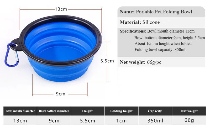 Cuenco Plegable para Mascotas – Comodidad y Sostenibilidad en Cada Viaje