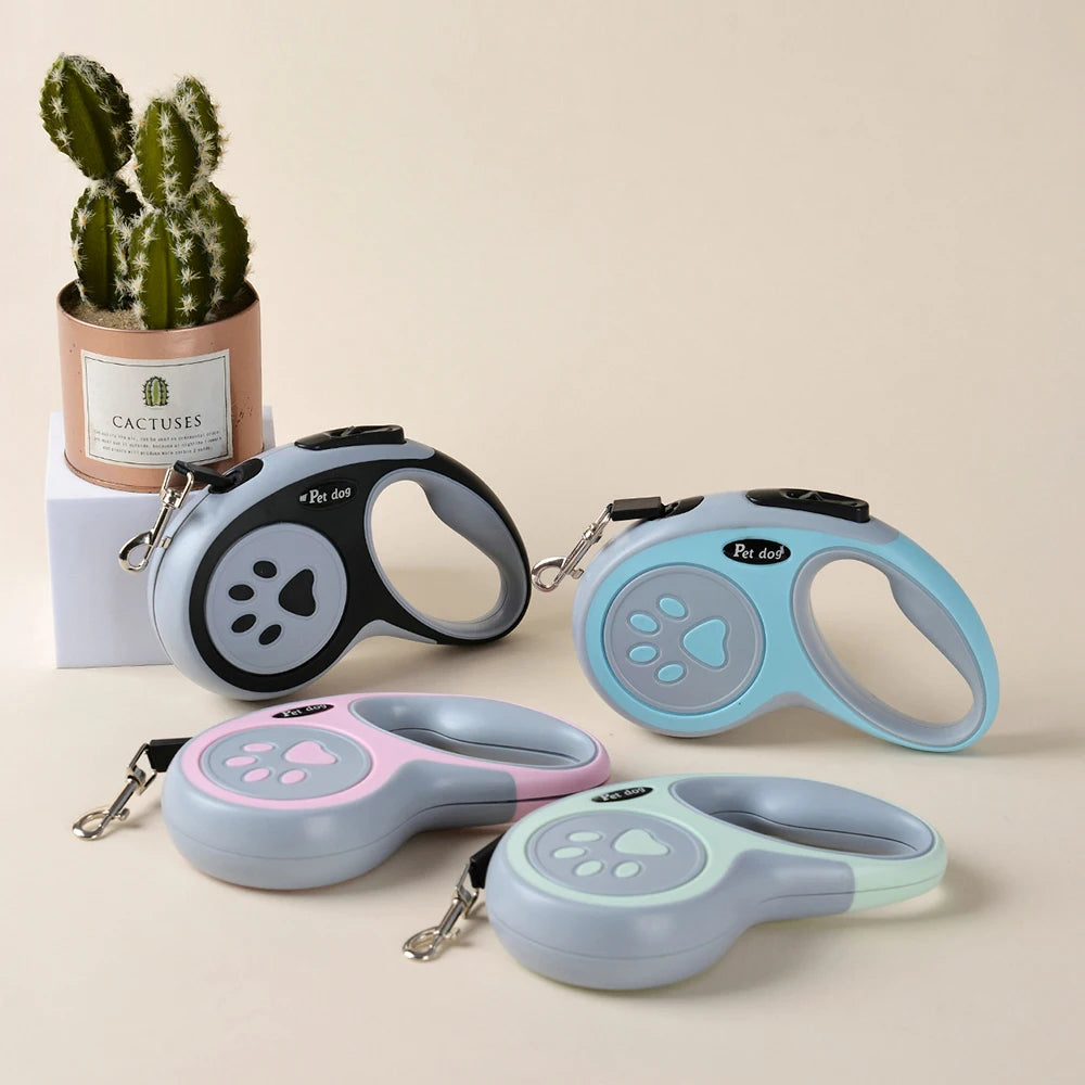 Correa Extensible Retráctil de Nailon – Libertad y Control en Cada Paseo