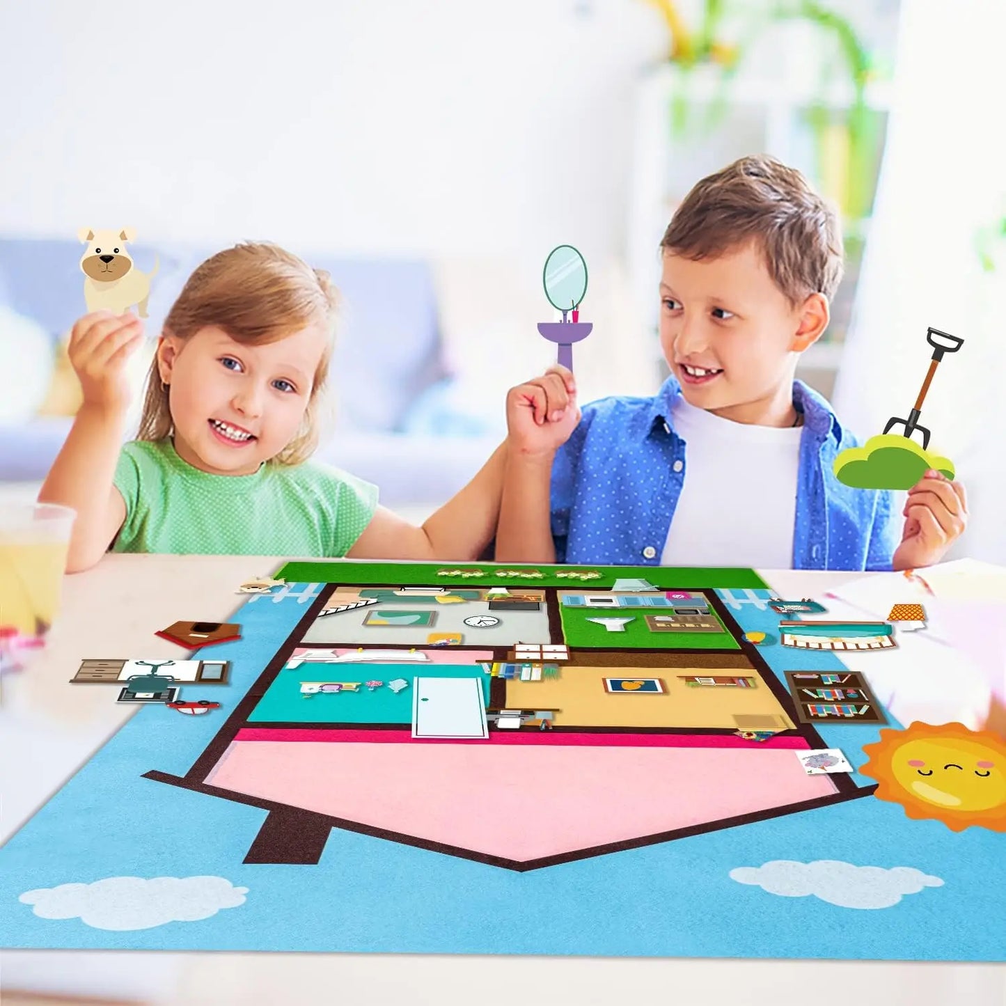 Tablero de Fieltro de Animales – Aprendizaje Creativo para Niños