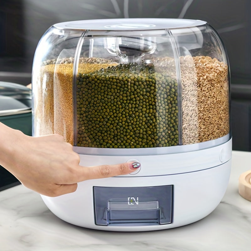 Dispensador Giratorio 360° para Alimentos – Almacenamiento Hermético y Seguro