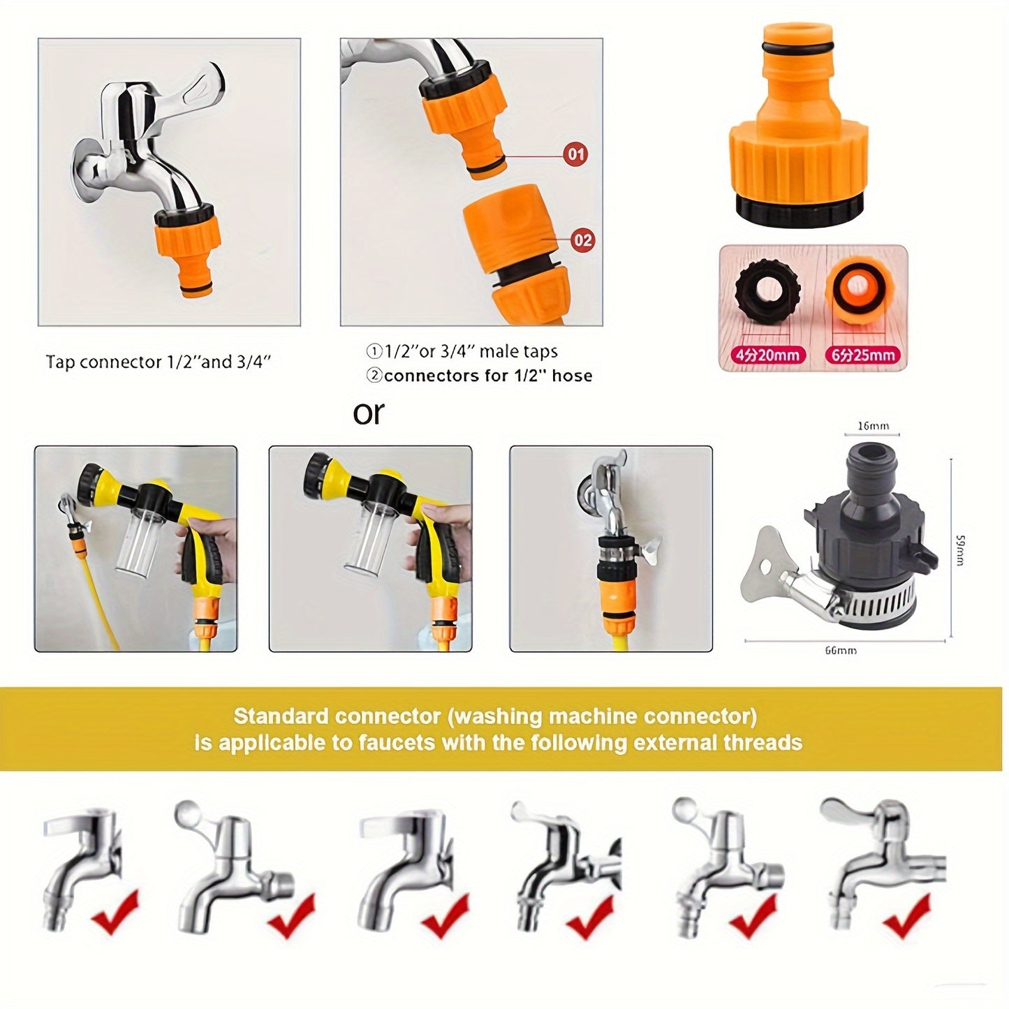 Rociador de Baño 8 en 1 para Caballos – Limpieza Eficiente con Dispensador de Jabón