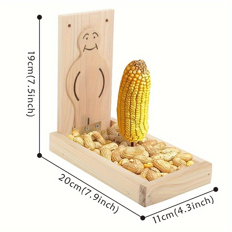 Comedero de Madera para Pájaros y ardillas  – Alimentación y Decoración al Aire Libre