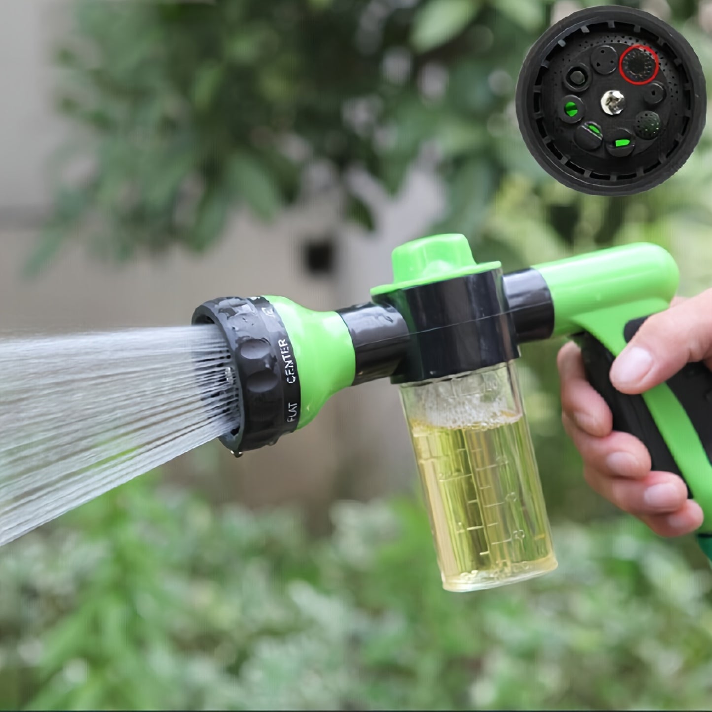 Rociador de Baño 8 en 1 para Caballos – Limpieza Eficiente con Dispensador de Jabón