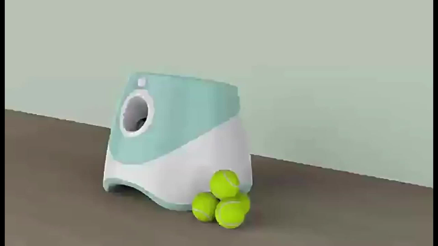 Lanzador Automático de Pelotas de Tenis – Entrenamiento y Diversión para Perros