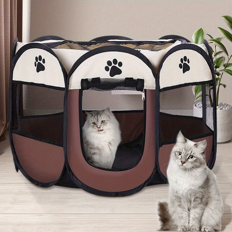Casita Transparente y Transpirable para Gatos – Espacio Seguro y Acogedor