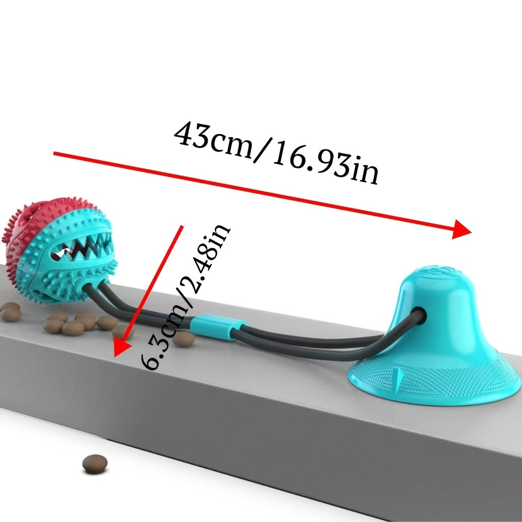 Juguete para Perros con Ventosa y Dispensador de Comida – Diversión y Cuidado Dental