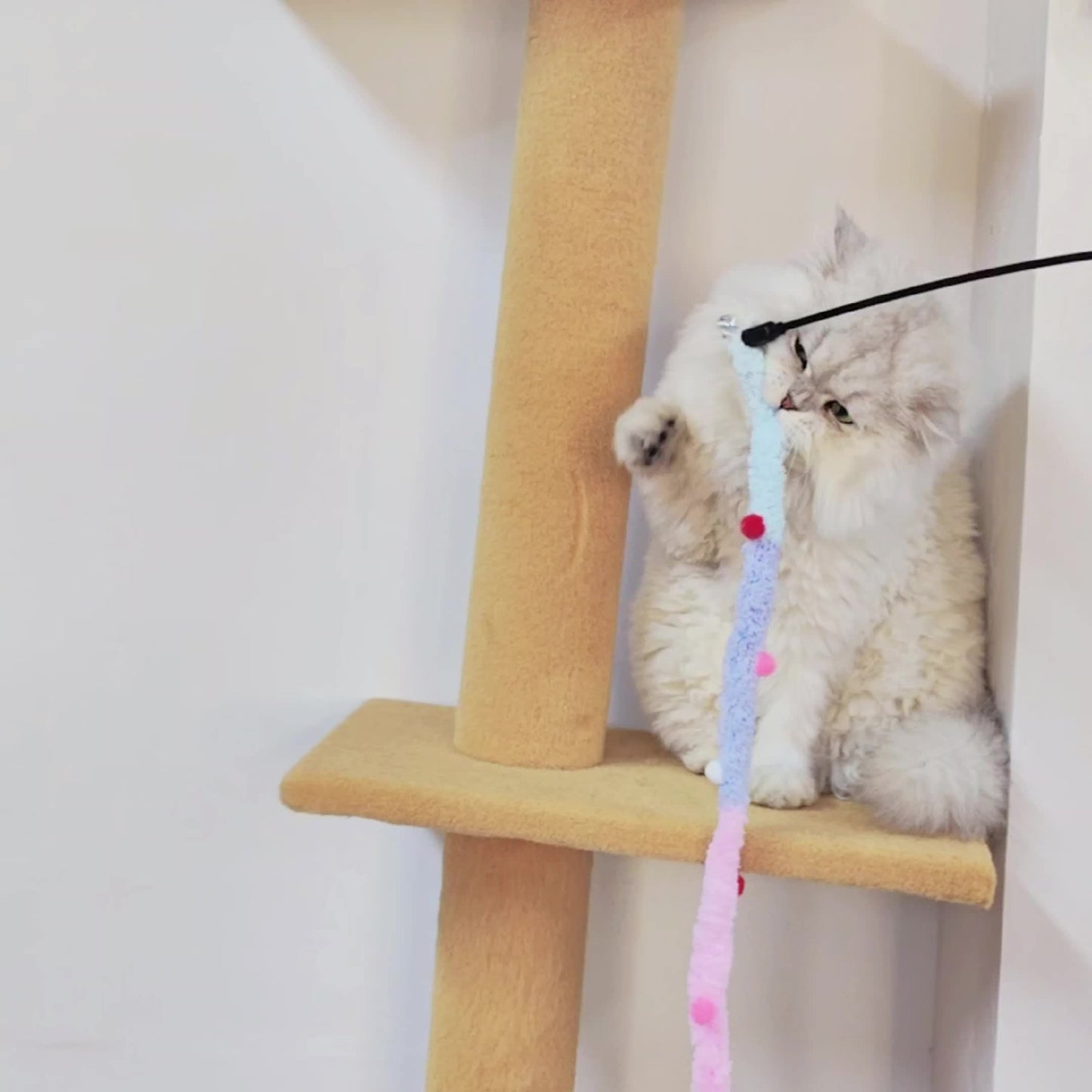 Juguete Interactivo para Gatos – Diversión y Ejercicio con Varilla de Felpa