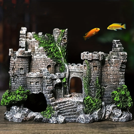 Castillo Vintage para Acuarios – Decoración Clásica con Estilo Medieval