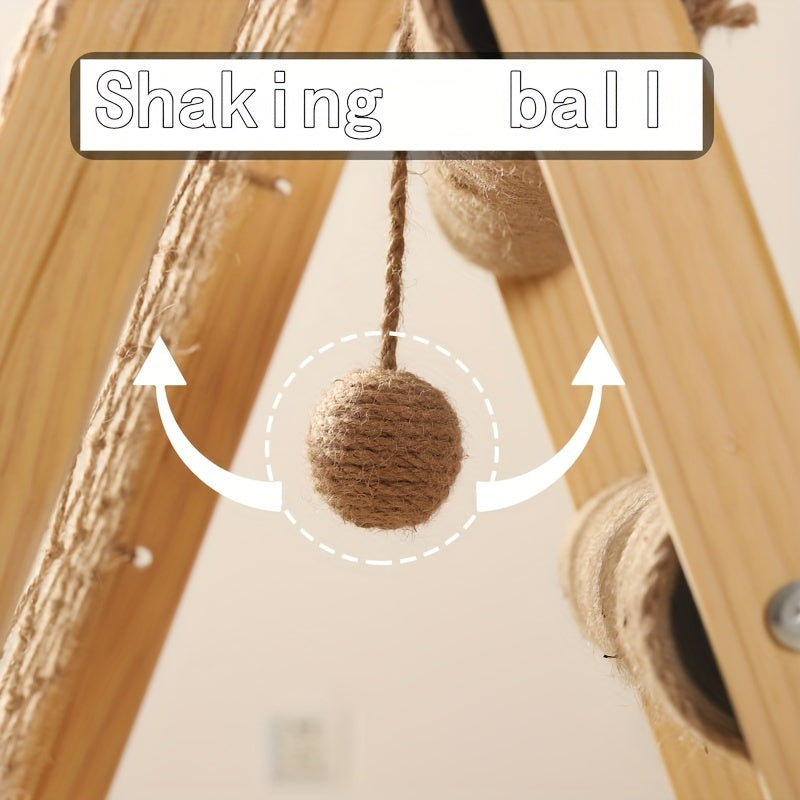 Árbol de Juegos de Madera para Gatos – Diversión y Comodidad Todo en Uno