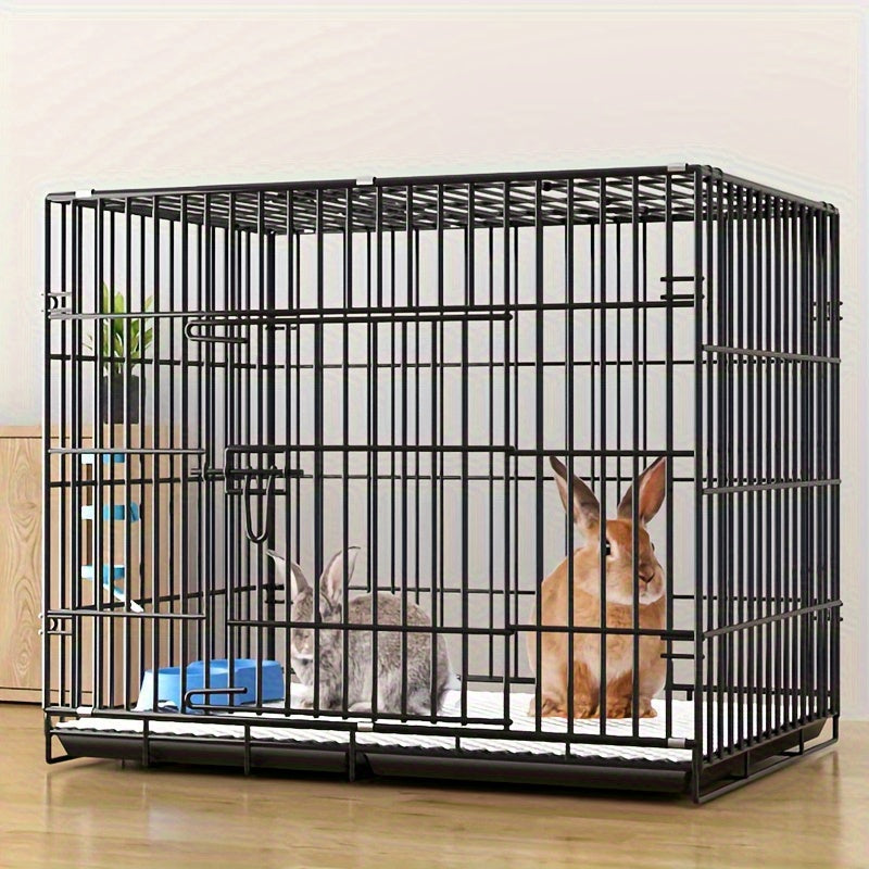 Jaula Grande para Conejos con Baño y Limpieza Automática