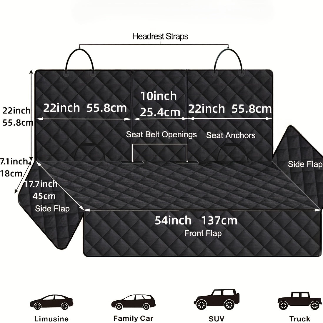 Protector de coche para Mascotas – Protección Contra Pelo y Arañazos