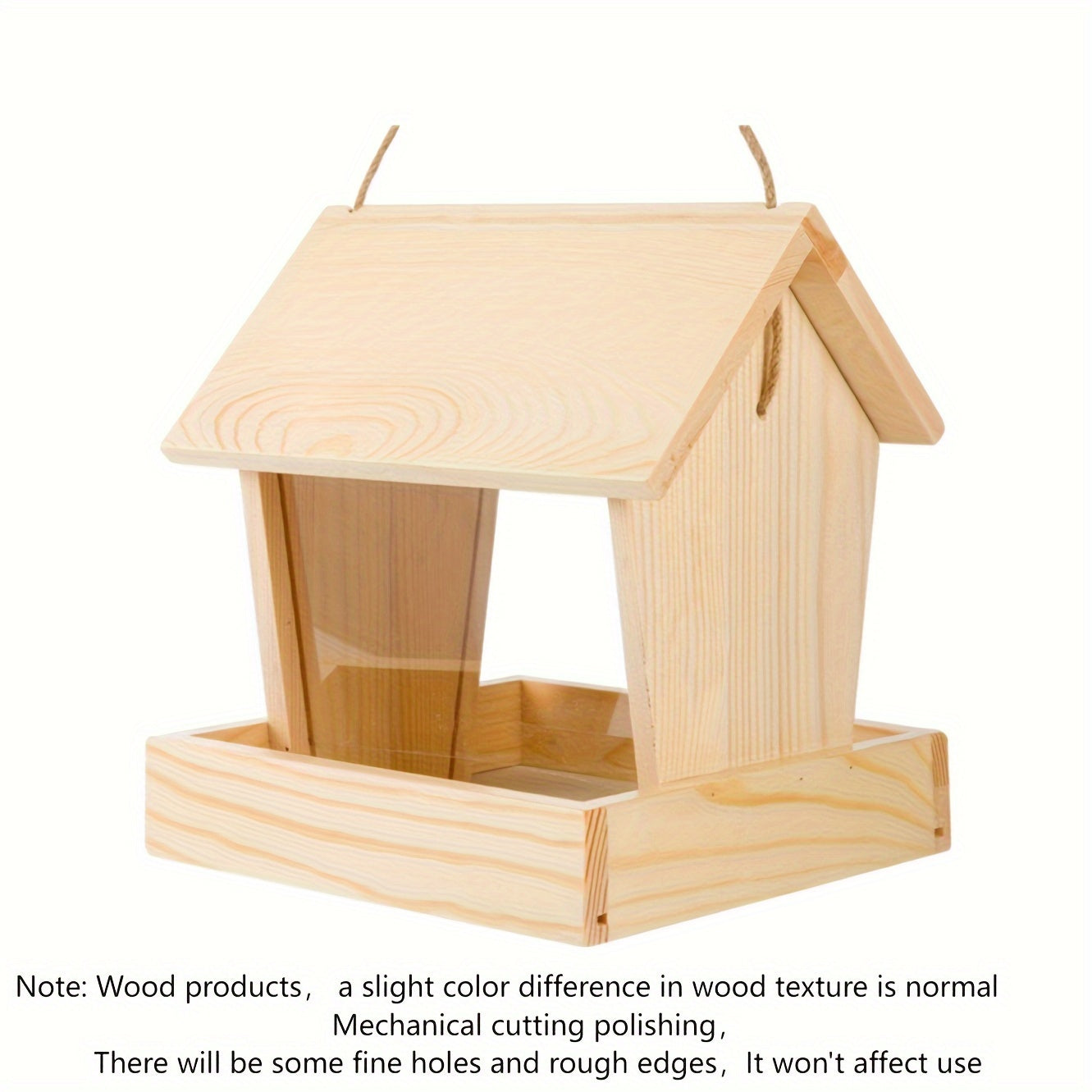 Comedero de Madera para Pájaros – Diseño Artesanal y Funcional para Exterior