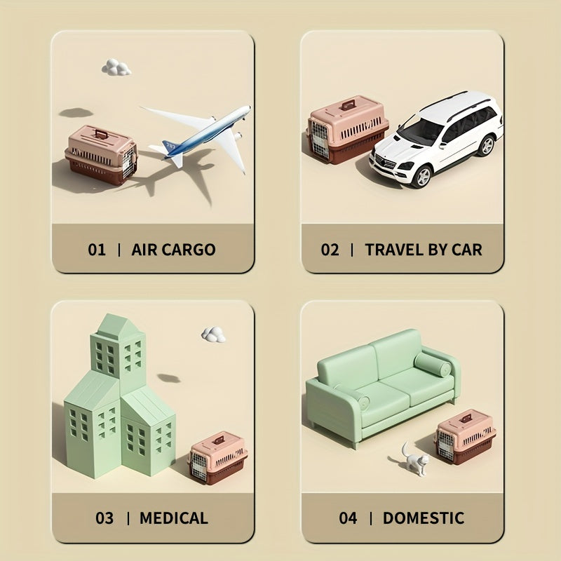 Transportín Portátil para Perros y Gatos – Viaja con Seguridad y Confort
