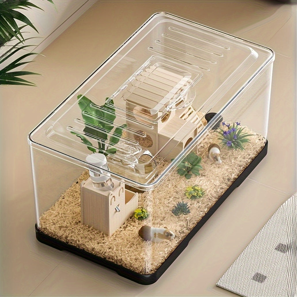 Terrario de Acrílico con ventilación – Espacio Seguro y Confortable para Pequeñas Mascotas