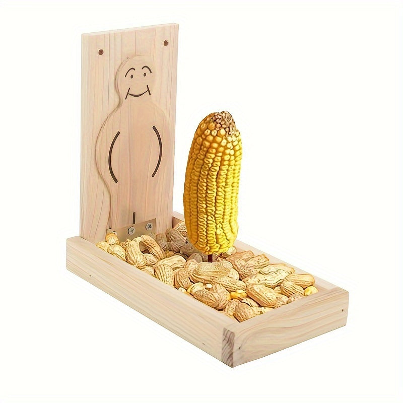 Comedero de Madera para Pájaros y ardillas  – Alimentación y Decoración al Aire Libre