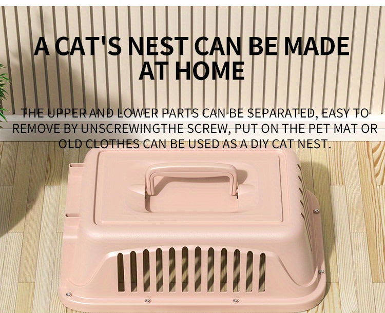 Transportín Portátil para Perros y Gatos – Viaja con Seguridad y Confort