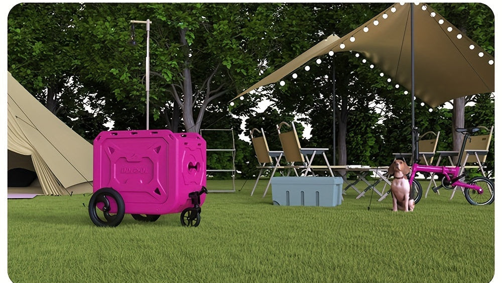 Transportador con Ruedas para Bicicleta – Viajes Seguros con Mascotas