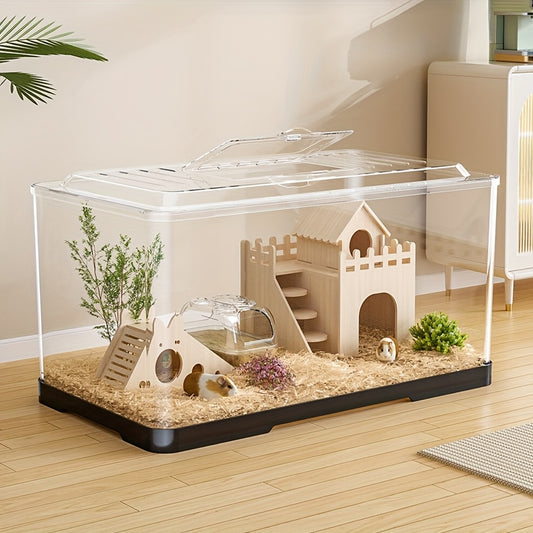 Terrario de Acrílico con ventilación – Espacio Seguro y Confortable para Pequeñas Mascotas