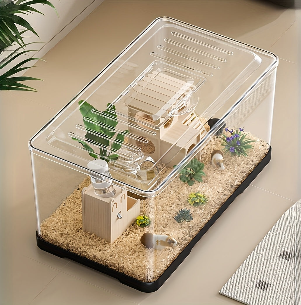 Terrario de Acrílico con ventilación – Espacio Seguro y Confortable para Pequeñas Mascotas